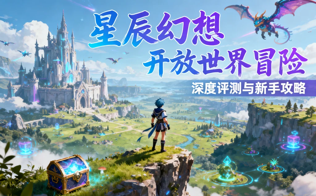 手机游戏《星辰幻想》评测:一款不容错过的开放世界RPG新手攻略 1 星辰幻想手机游戏在森林环境下的实机画面,展示其卡通渲染风格与开放世界探索。