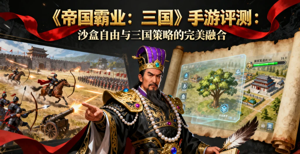 《帝国霸业:三国》评测:一款值得策略游戏玩家入坑的深度手游 1 策略游戏《帝国霸业:三国》的内政管理与城池建造界面截图。