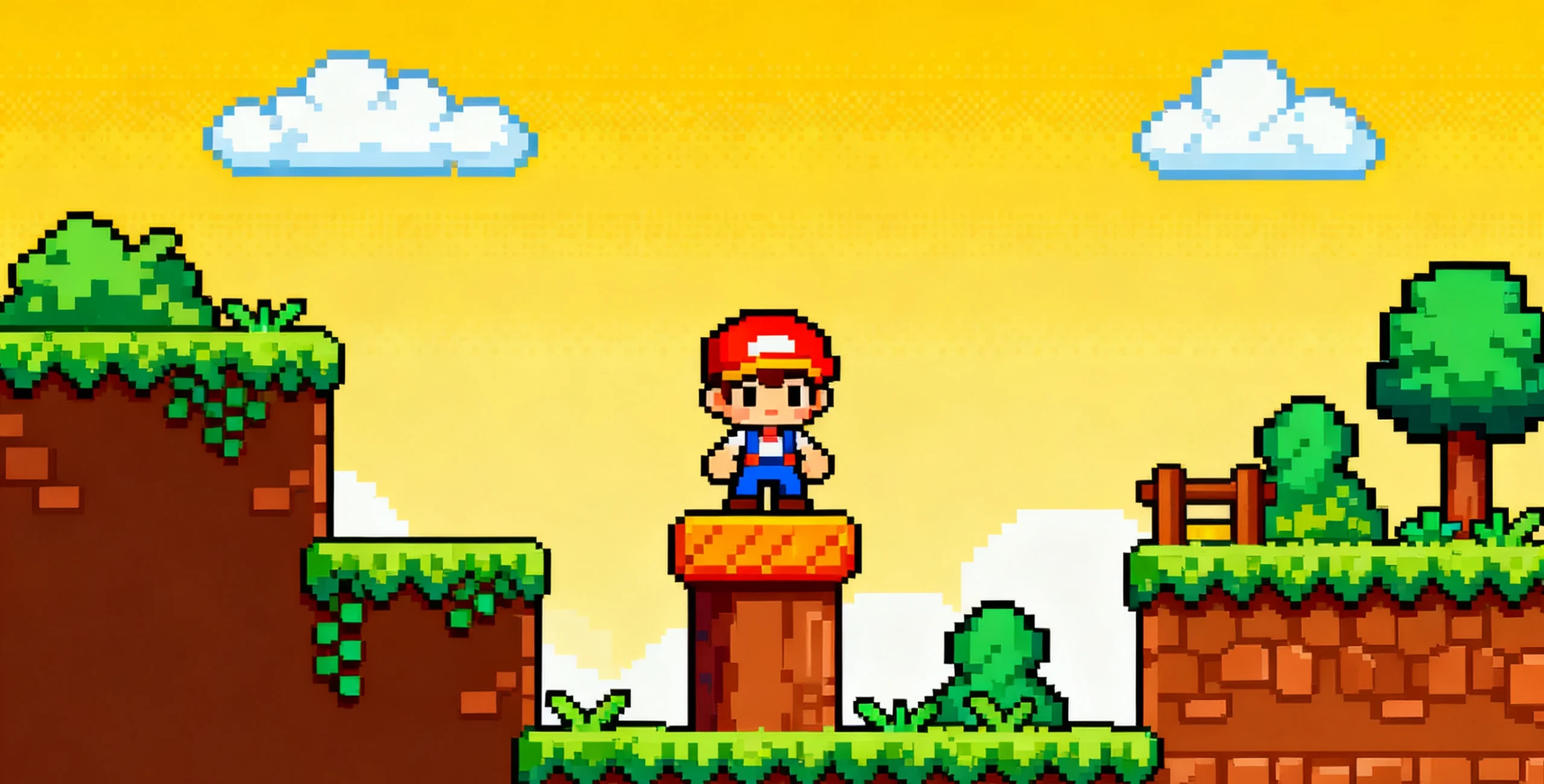 微信小游戏《跳跳大冒险》游戏截图 - 展示卡通角色与平台跳跃场景